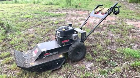 Swisher Predator 24 Walk Behind Bush Hog Brush Cutter Review Youtube