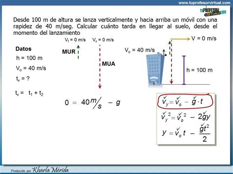 CINEMÁTICA Lanzamiento Vertical Ascendente Ejercicio 2 YouTube