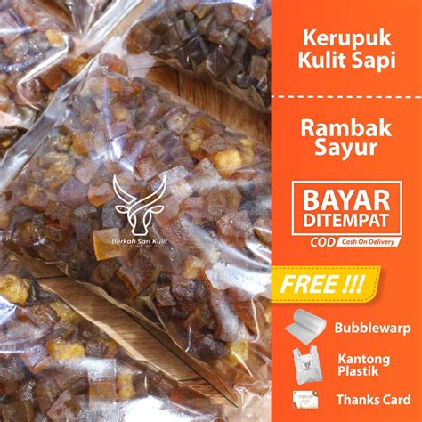 Jual Kerupuk Mentah Krecek Sayur Super Gram Dorokdok Rambak