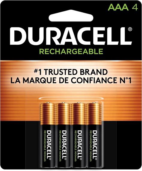 Duracell - Rechargeable AAA Batteries - Long Lasting, All-purpose Triple A battery for Household ...