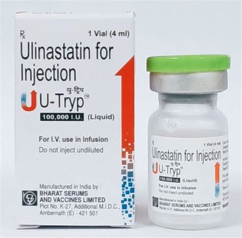 U Tryp Ulinastatin Injection I U Vial At Rs Box In Mumbai