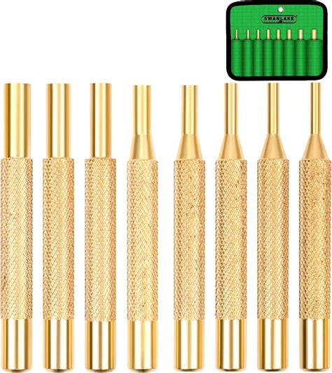 Se Punch Set Brass Pc Hand Tool Pin Punches Amazon