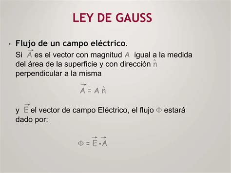 Ley de gauss propiedades características y ejemplos PPT