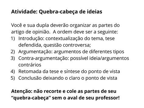 Quais São As Características De Um Artigo De Opinião