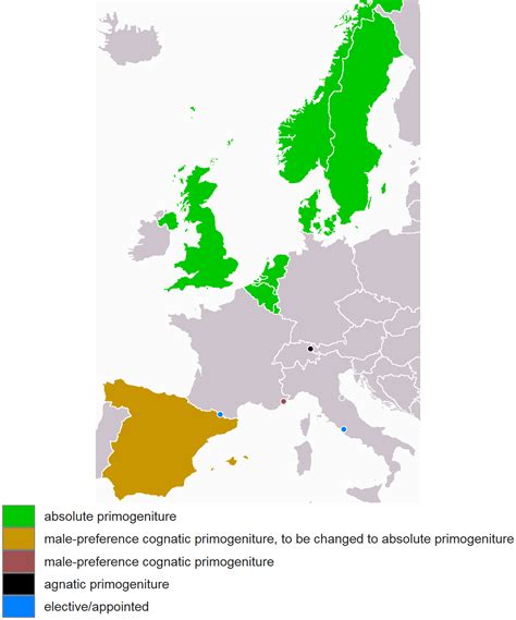 European monarchies by succession [1149 × 1380] : r/MapPorn