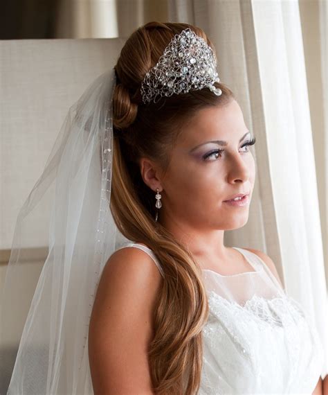 Swoon Worthy Wedding Hairstyles With Tiara And Veil