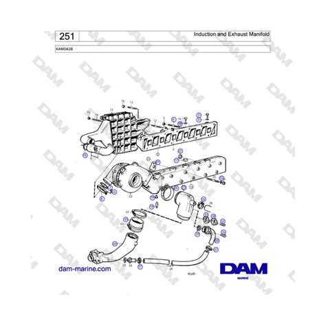 Volvo Penta KAMD42B Induction And Exhaust Manifold DAM Marine