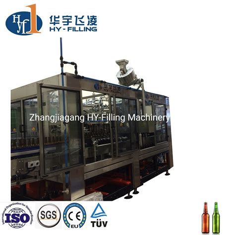 Customized Automatic Hy Filling High Speed 9000bph 500ml Glass Bottle