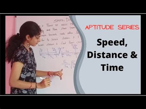 Speed Distance And Time Part Aptitude Series Quantitative