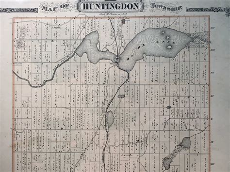 1878 Antique Map of Huntingdon Township Ontario | D & E LAKE LTD. – D & E Lake Ltd