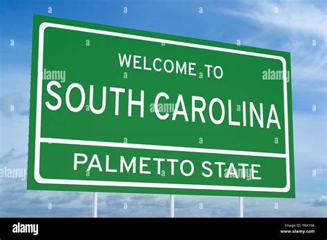 South Carolina Welcome Sign Stock Photos And South Carolina Welcome Sign