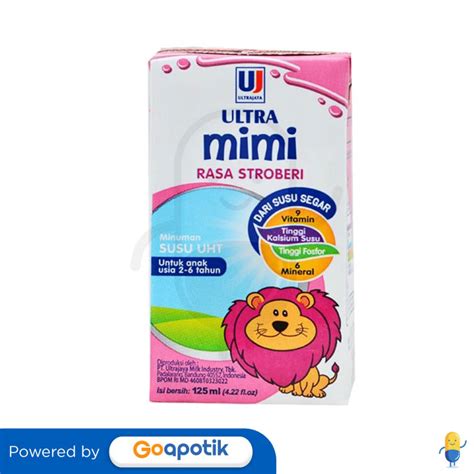 Ultra Mimi Susu Uht Rasa Strawberry 125 Ml Tetrapak Kegunaan Efek