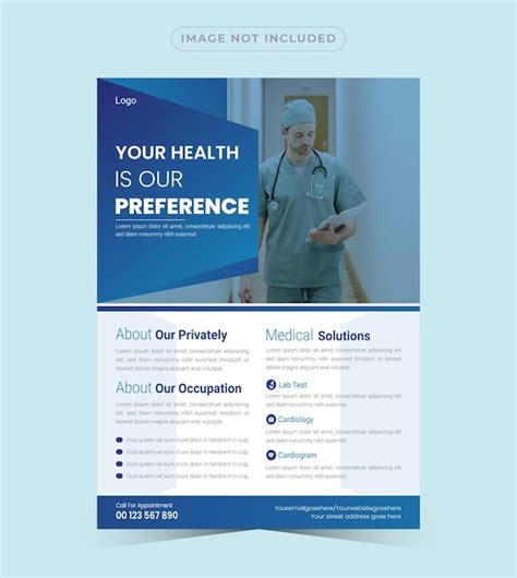 Premium Vector Medical Healthcare Flyer Design Template