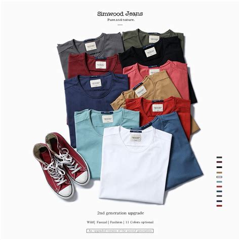 SIMWOOD marque clothing 2017 nouvelle arrivée Printemps à manches ...
