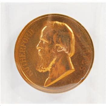 30mm Bronze Medal Commemorating President Rutherford B Hayes