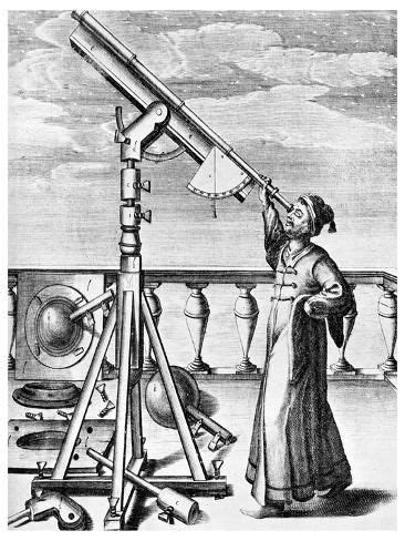 Telescope From Selenographia 1647 Giclee Print Johannes Hevelius