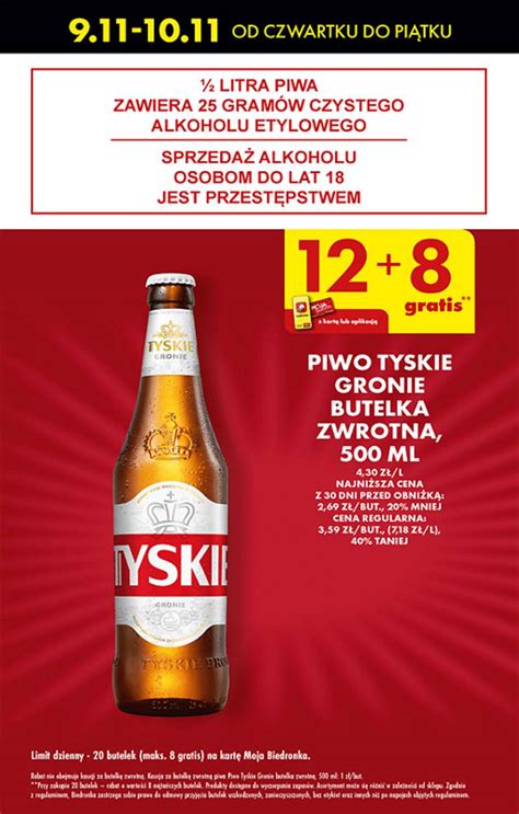 Biedronka W Tym Tygodniu Tyskie Butelka Gratis