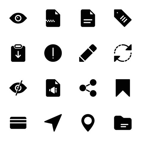 Font Awesome Icons Collection 16109968 Vector Art at Vecteezy