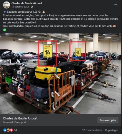 Évitez larnaque ne tombez pas dans le piège de Facebook des bagages