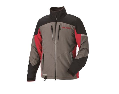 Mens Adventure Pro Jacket Grayred Polaris Snowmobiles