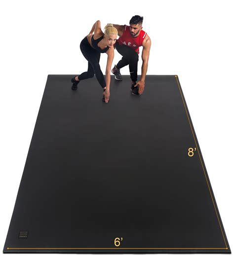 Gxmmat Extra Large Exercise Mat 6'x8'x7mm, Thick Workout Mats for Home ...