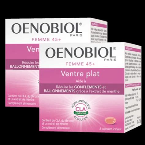 Oenobiol Women 45 Flat Stomach 2 X 60 Capsules PharmaNoz