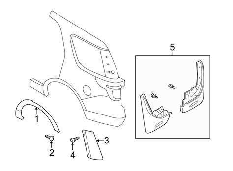 Ford Explorer Quarter Panel Reveal Molding Upper Bb5z78290a61aa