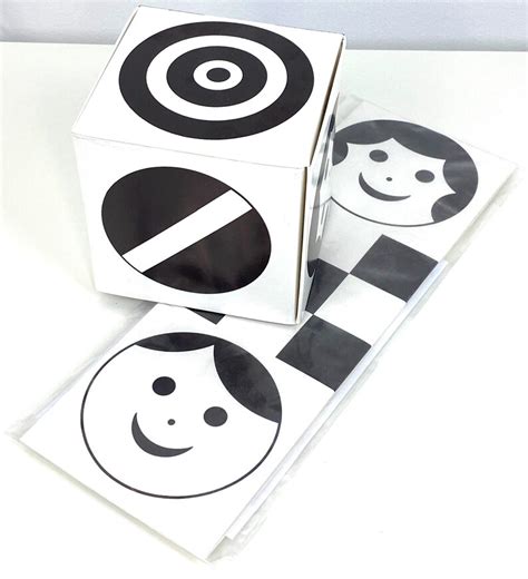 Black And White Visual Stimulation Box For Newborn Babies Etsy