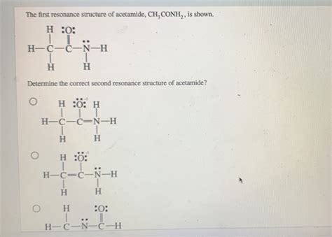 Draw The Lewis Structures For Resonance Forms Of Acetamide