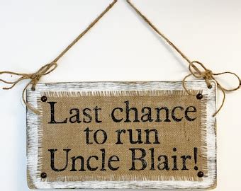 Ring Bearer Sign For Wedding Last Chance To Run Wooden Sign Etsy