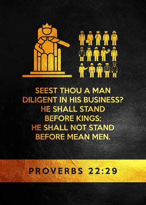 Proverbs 22 29 Bible Verse Wall Art Digital Art By Bible Verse Pixels