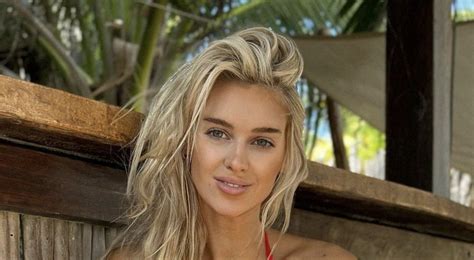 Tom Brady S Admirer Veronika Rajek Shows Off Super Long Legs In Red Bikini After He Announces