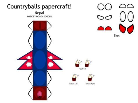 Nepal Countryballs Papercraft