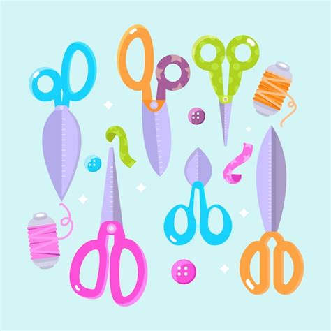 Premium Vector Hand Drawn Scissors Cartoon Illustration