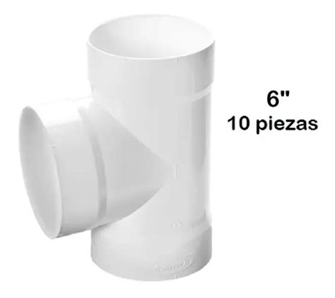 Tee De Pvc Sanitario Piezas Env O Gratis