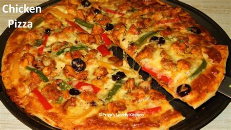 Chicken Pizza Recipe चिकन पिज़्जा Homemade Chicken Pizza How To Make A Perfect Chicken