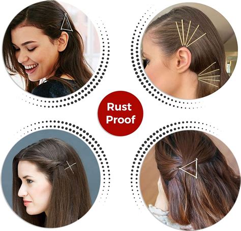 Duxwa Pcs Brown Blonde Hair Pins And Grips Set With Hair Bands And Comb Ideal For Bun