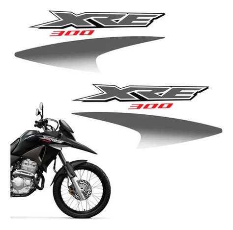 Kit Adesivos Tanque Honda Xre Cinza Faixa Lateral Mercadolivre