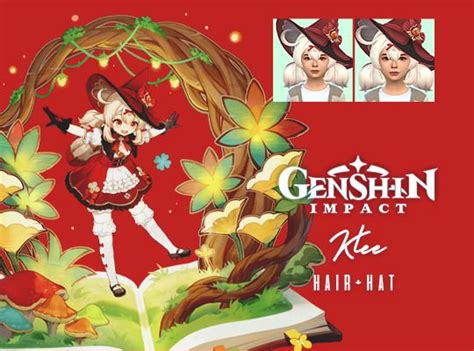 Skin Klee Hair Hat Genshin Impact Sims 4 Sims Sims Cc