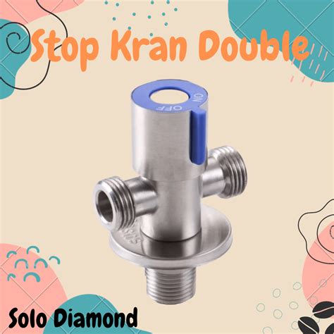 Stop Kran T StopKran Cabang Stainless Kran Closet Wastafel Shower 304