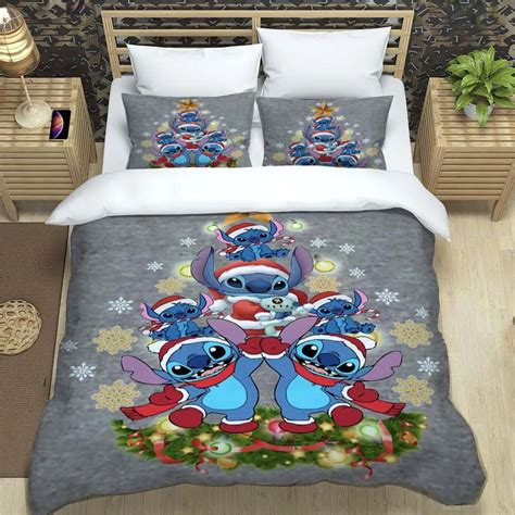 Disney Stitch Muster Bettw Sche Setzt Bett Bezug Mit Kissen Bezug Twin