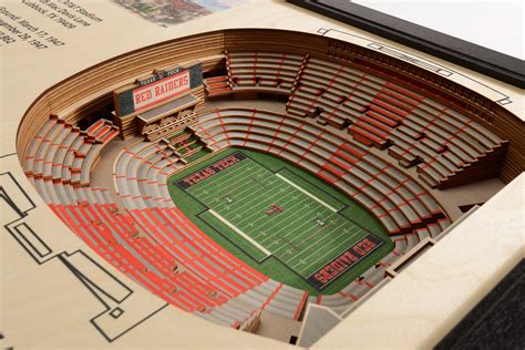 Texas Tech Red Raiders Jones AT&T Stadium 3D Wood Stadium Replica — 3D ...