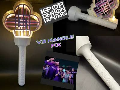 Huntrix Light Stick Kpop Demon Hunters By Cosmo Moore Makerworld Download Free 3d Models
