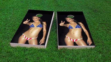 American Flag Bikini Girl