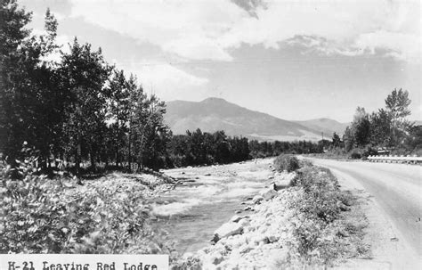 Red Lodge Montana Road Scenic View Real Photo Vintage Postcard Jd933433