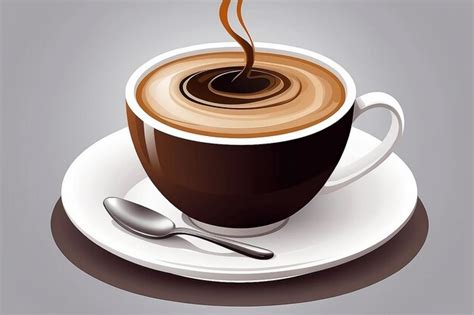 Premium Ai Image Stylized Cup Of Coffee Vector