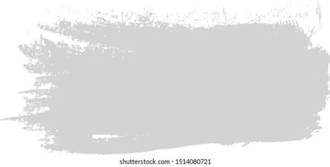 Gray Brush Stroke Isolated On White Stock Vector Royalty Free