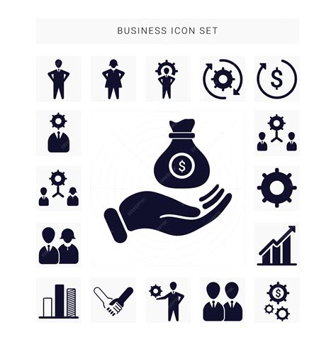 premium vector set  business symbol premium vector