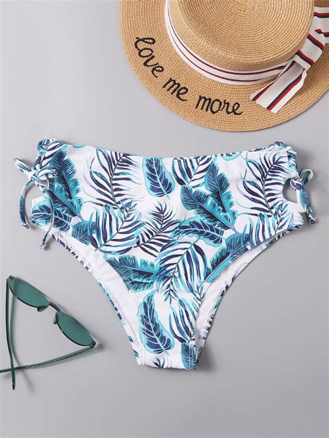 Tropical Tie Side Bikini Panty SHEIN USA