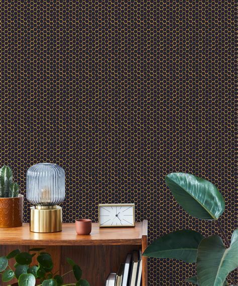 Honeycomb Geo • Geometric Bee Wallpaper • Milton & King